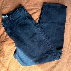 Abercrombie & Fitch Women’s Ultra High Rise Straight Leg Faded Black Jeans